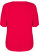Kurzärmlige Bluse mit V-Ausschnitt, Rot, Packshot image number 1