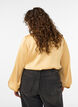 Bluse mit Hemdkragen und V-Ausschnitt, Gelb, Model image number 2