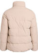 Kurze gepolsterte Pufferjacke mit hohem Kragen, Beige, Packshot image number 1