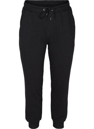 Lockere Sweatpants mit Taschen, Black, Packshot image number 0