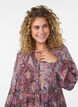Midikleid mit Paisley-Muster und elastischem Bund, Lila, Model image number 2