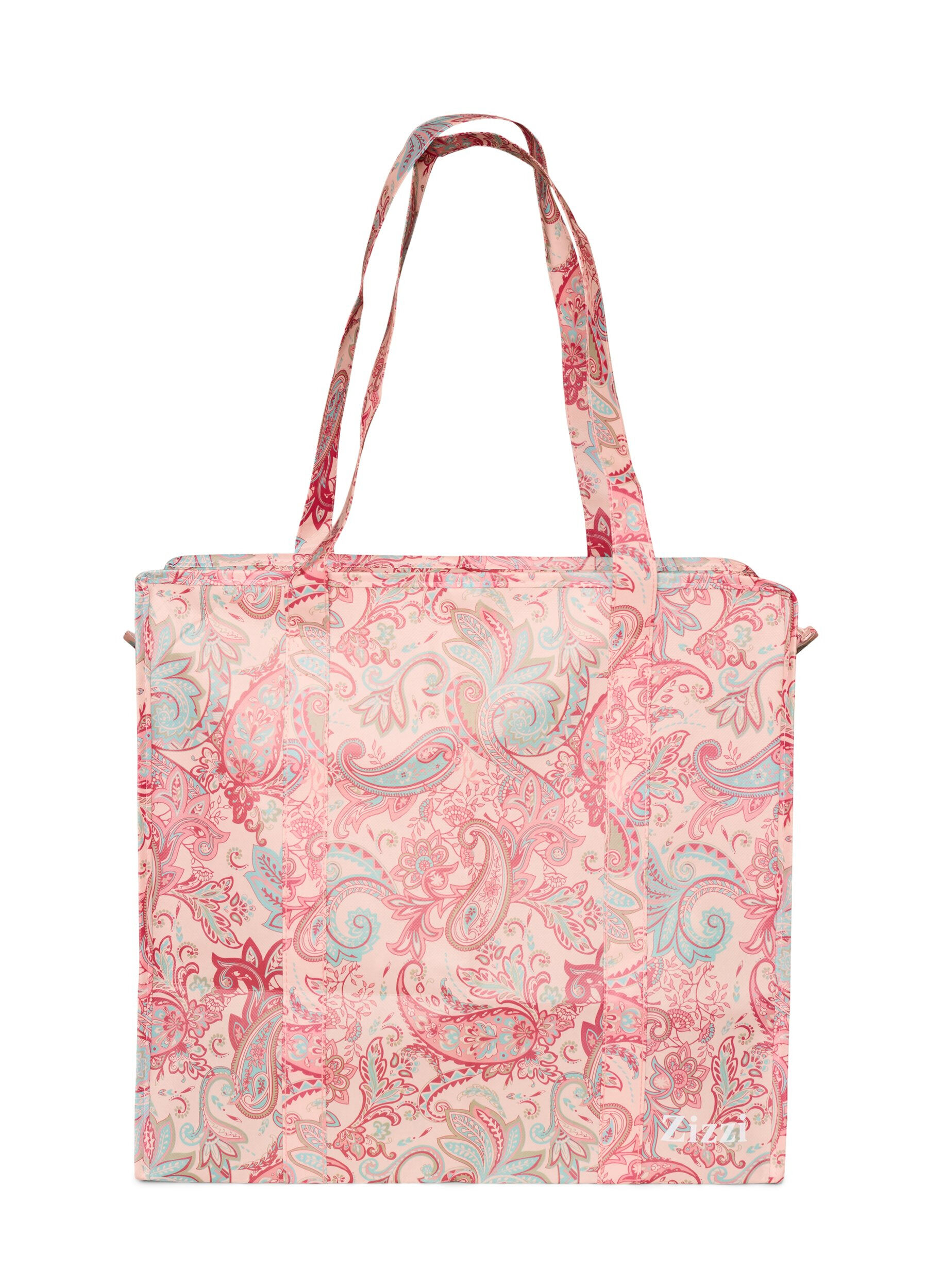 ZizziEinkaufstasche mit Rei&szlig;verschluss, Rot, Packshot image number 1