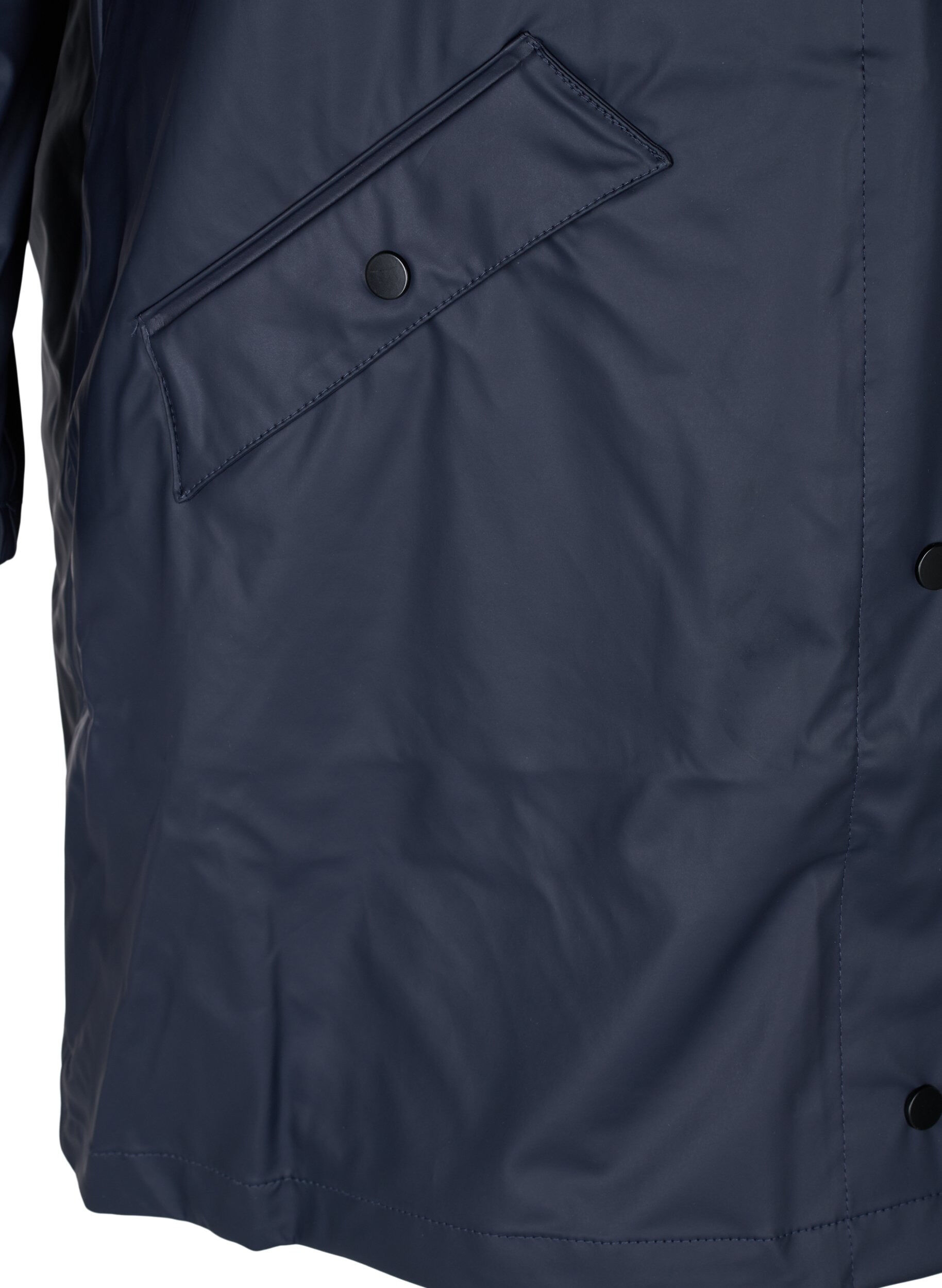 Zizzi Regenjacke mit Kapuze und Knopfverschluss, Night Sky, Packshot image number 3