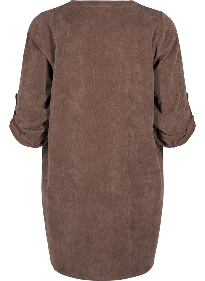 Velvet-Kleid mit Reißverschluss, Chocolate Martini, Packshot image number 1