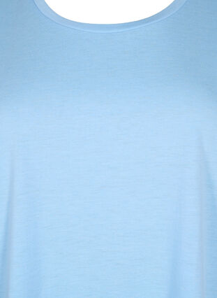 Kurzärmeliges T-Shirt aus einer Baumwollmischung, Serenity, Packshot image number 2