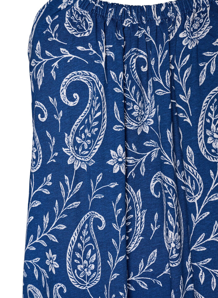Midi-Tr&auml;gerkleid aus Bio-Baumwolle, Blau, Packshot image number 2