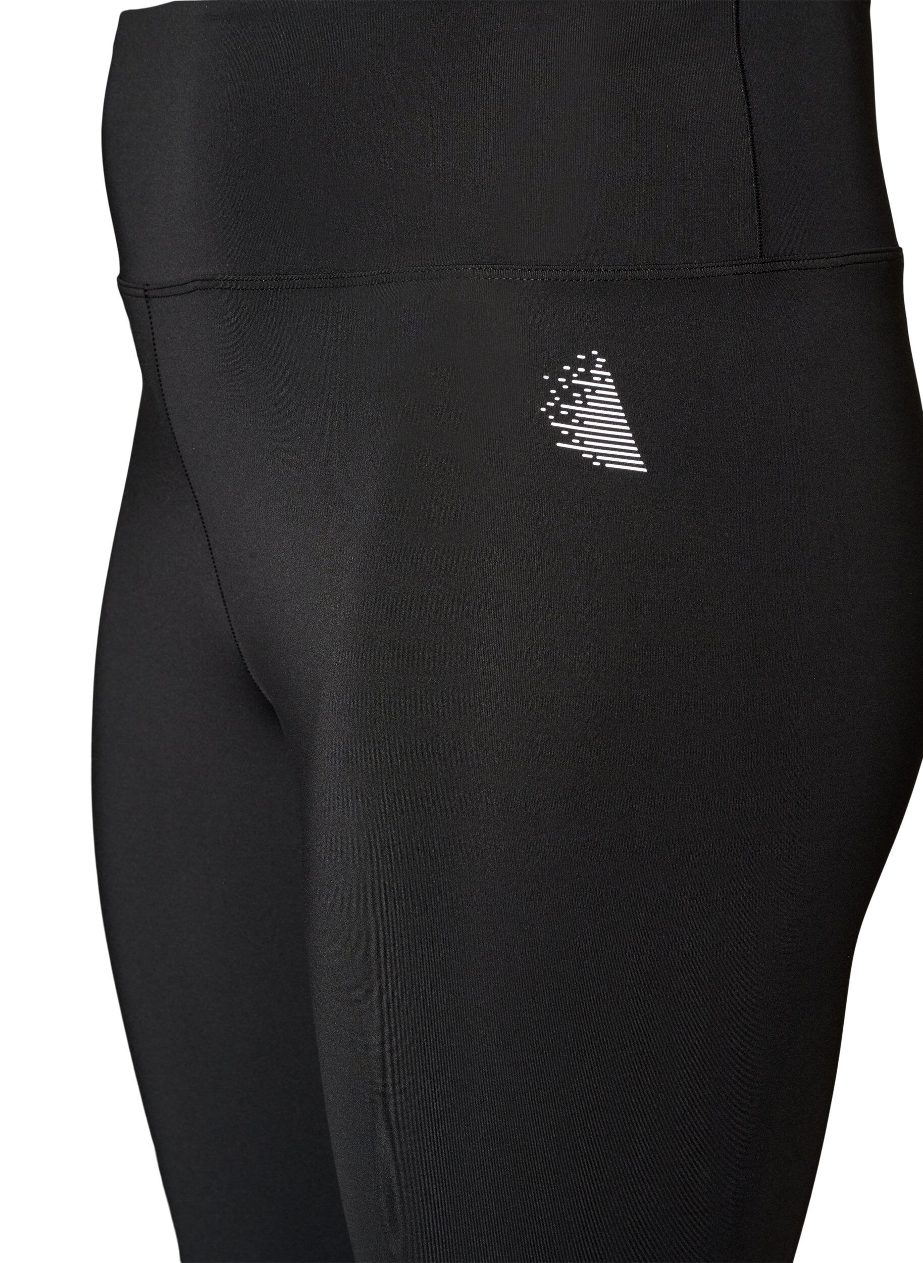 ZizziTrainingstights mit hoher Taille und Tasche im Bund, Schwarz, Packshot image number 2