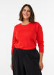 Langarm-Basic-T-Shirt mit Rundhalsausschnitt, Rot, Model image number 0