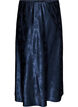 Rock aus Satin mit Ton-in-Ton-Blumenmuster, Blau, Packshot image number 0