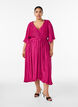 Midikleid mit Plisseefalten und Fledermaus&auml;rmeln, Pink, Model image number 0