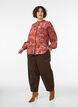 Bluse aus Viskose mit Paisley-Print und R&uuml;schen, Orange, Model image number 1