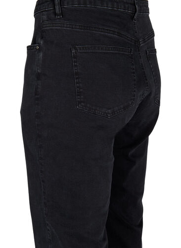 Geschnittene Vera Jeans mit geradem Schnitt, Black, Packshot image number 3