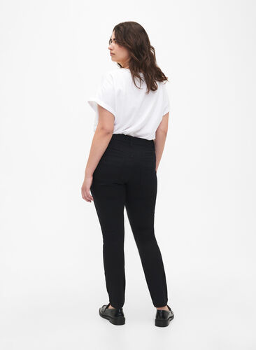 Viona Jeans mit normaler Taille, Black, Model image number 1