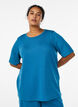 T-Shirt aus Modalgemisch, Petrol, Model image number 0