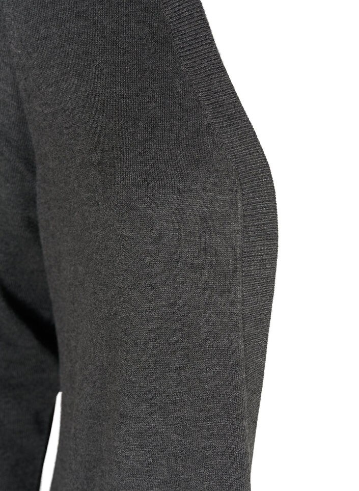 Lange Strickjacke aus einer Viskosemischung, Grau, Packshot image number 2