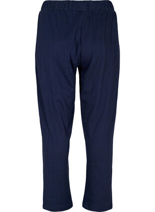 Pyjamahose aus Baumwolle mit Muster, Navy Blazer, Packshot image number 1