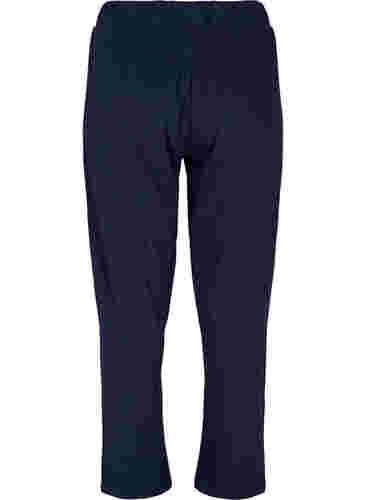 Pyjamahose aus Baumwolle mit Muster, Navy Blazer, Packshot image number 1