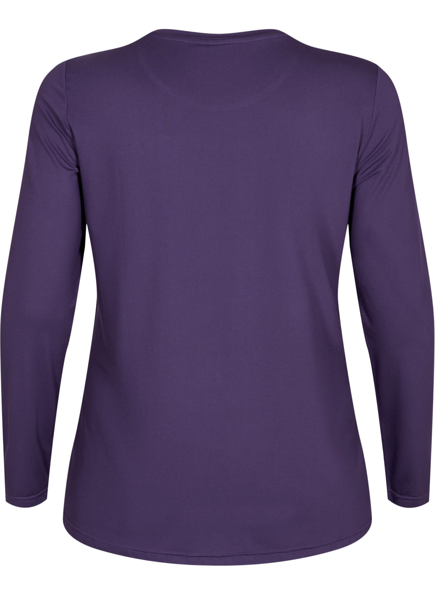Zizzi Lang&auml;rmeliges Trainingsshirt, Purple Plumeria, Packshot image number 1
