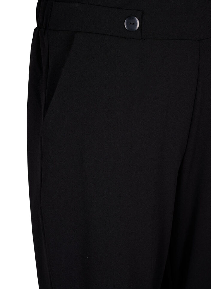 Lockere Hose mit Taschen, Schwarz, Packshot image number 2