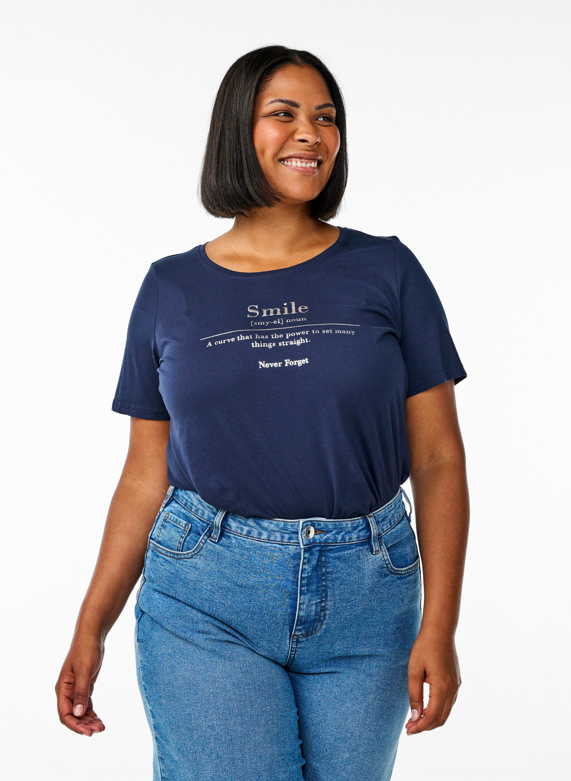 FLASH - T-Shirt mit Print, Blau, Model