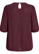 Bluse mit Glitzermuster und 3/4-Ärmeln, Dunkles Bordeaux, Packshot image number 1