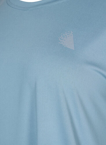 Kurzärmeliges Trainings-T-Shirt, Smoke Blue, Packshot image number 2