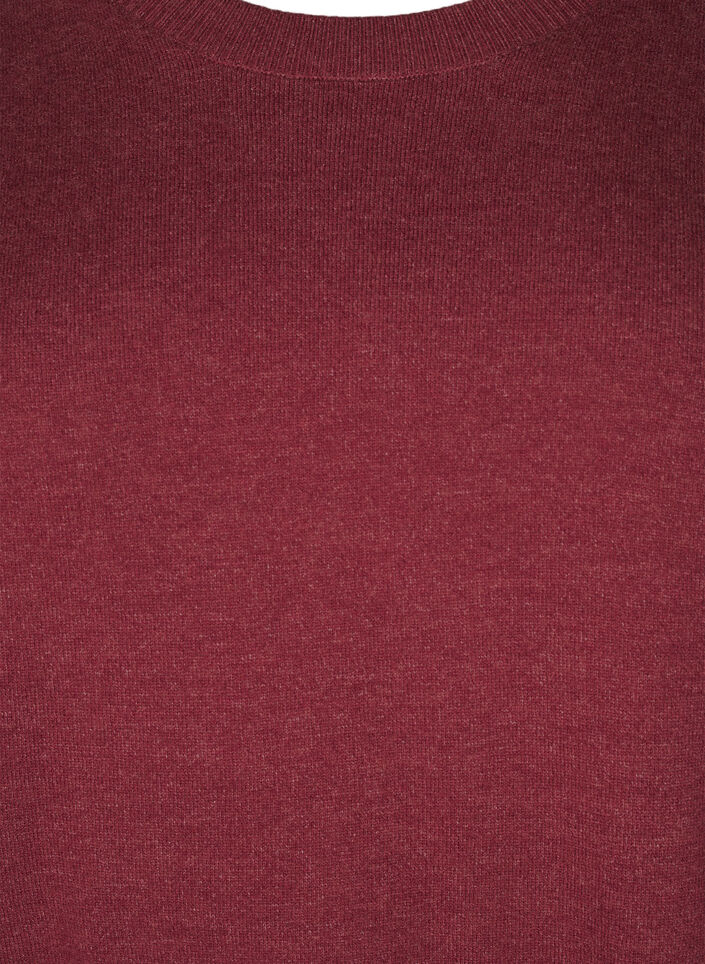 Strickpullover mit Rundhalsausschnitt, Rot, Packshot image number 2