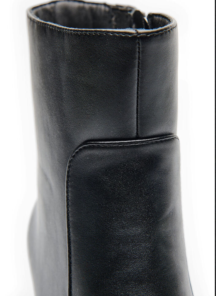 Extra-Weite - Stiefeletten mit Blockabsatz, Schwarz, Packshot image number 3