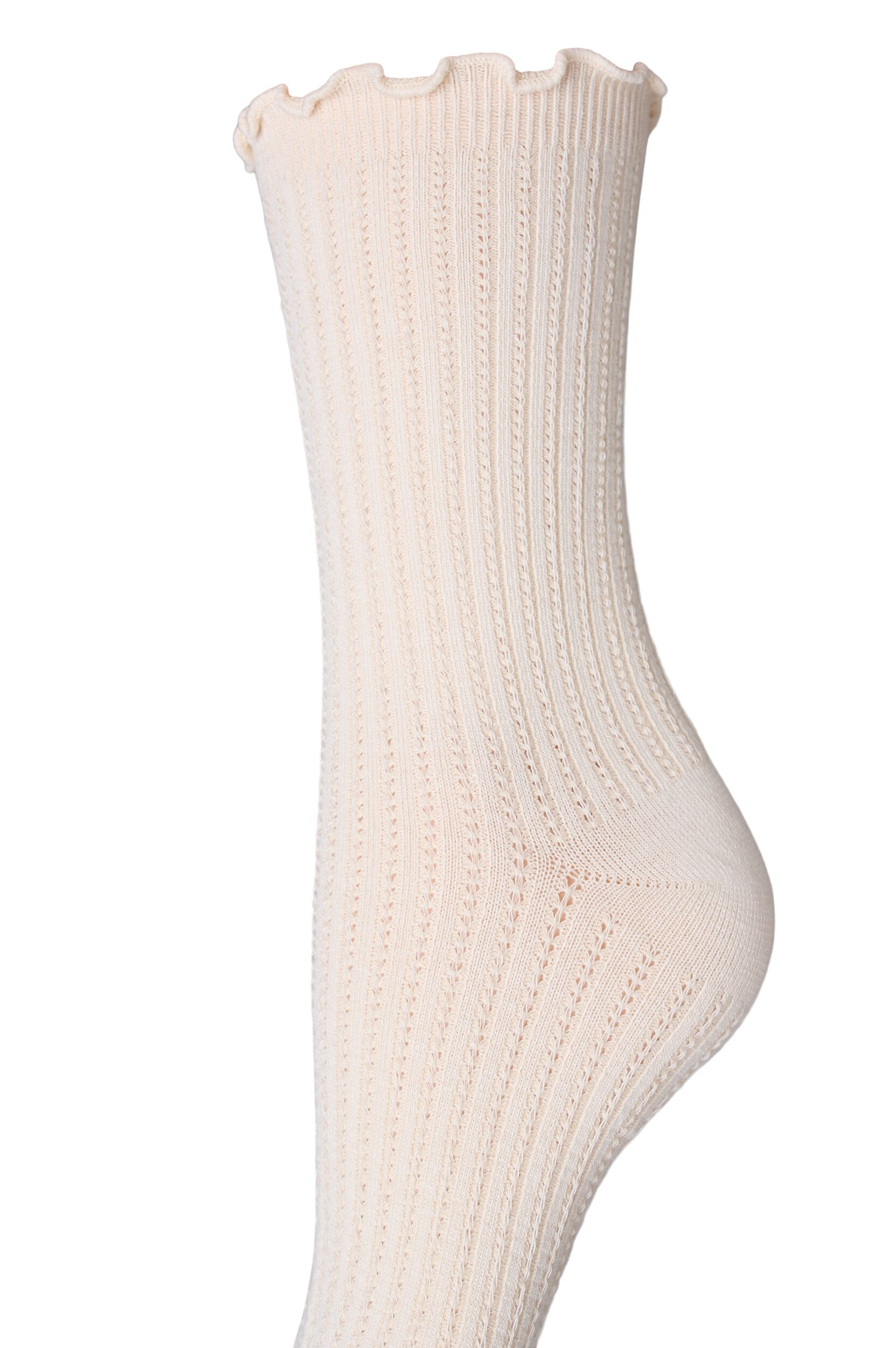 Zizzi 3er-Pack gerippte Socken mit Wellenkante, Braun, Packshot image number 2
