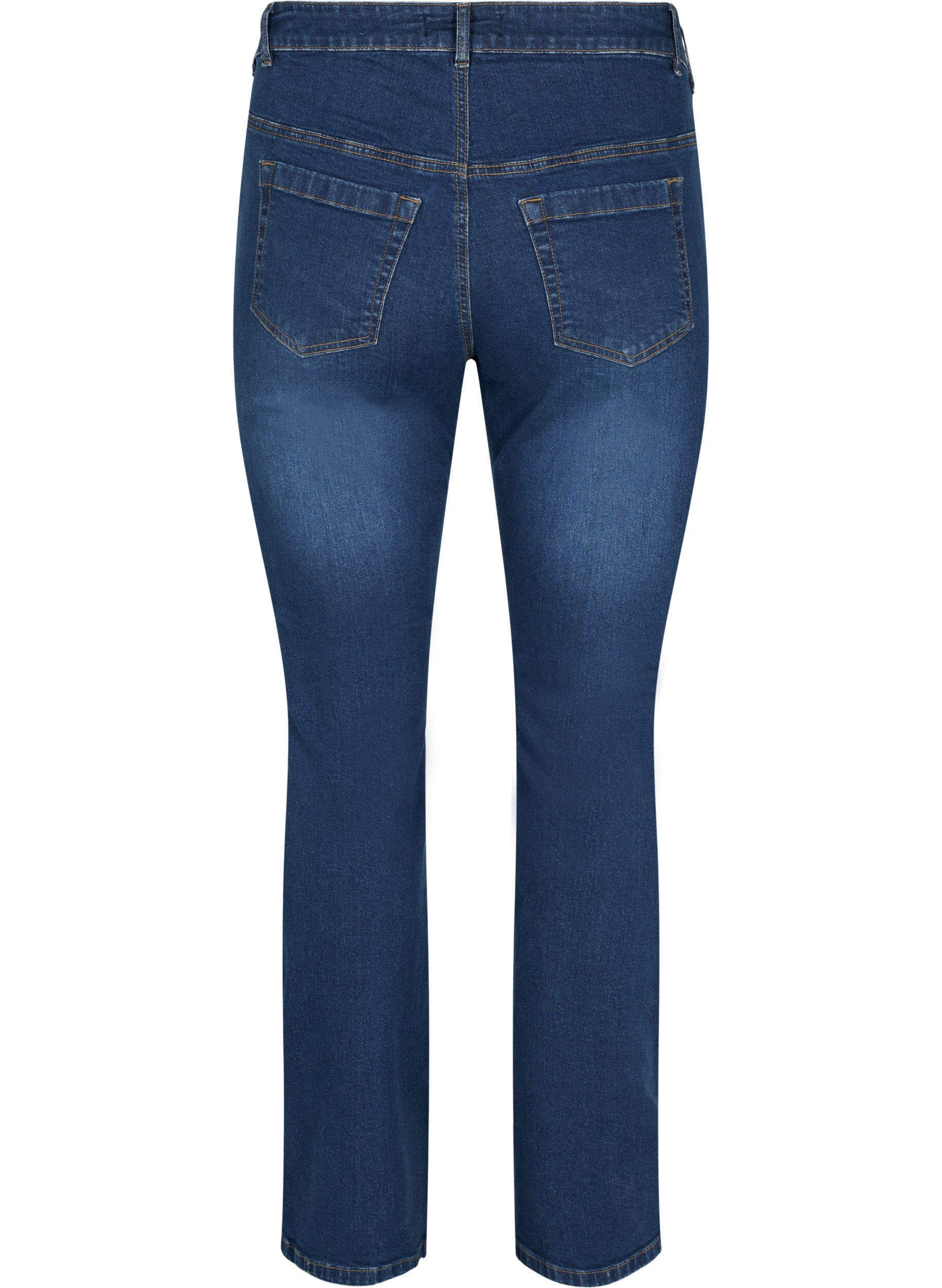 Zizzi Ellen Bootcut-Jeans mit hoher Taille, Blau, Packshot image number 1