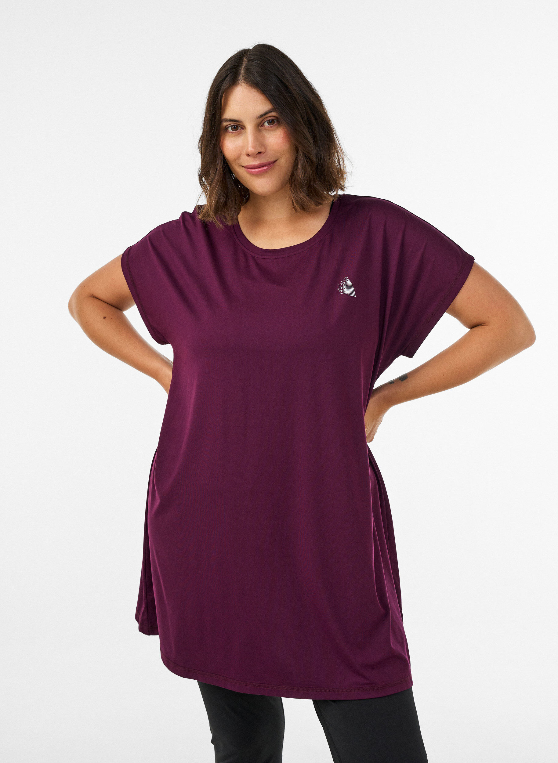 ZizziLanges Trainingsshirt, Lila, Model image number 0