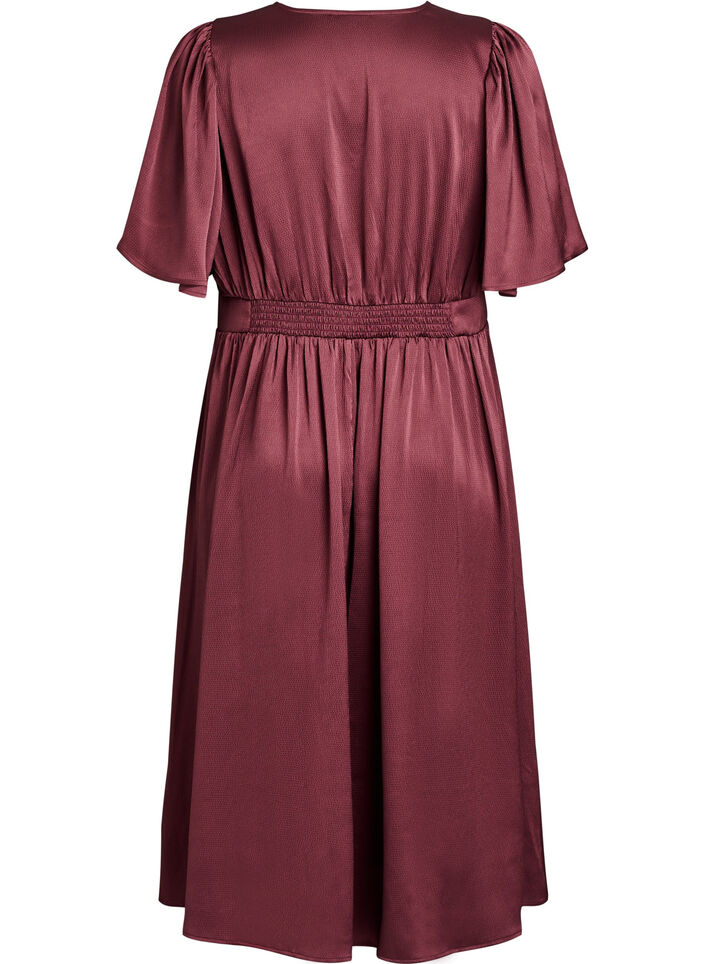 Empire-Partykleid in Midil&auml;nge, Dunkles Bordeaux, Packshot image number 1