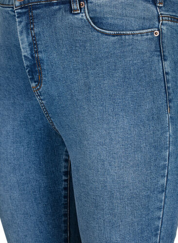 Amy Jeans mit hoher Taille und extra schlanker Passform, Blue denim, Packshot image number 2
