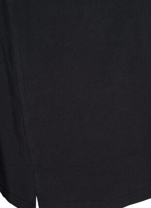 Baumwoll T-Shirt mit Nieten, Black w Excla, Packshot image number 3