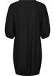 Kleid in Ballonform mit Struktur, Schwarz, Packshot image number 1