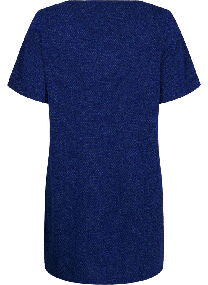 T-Shirt-Kleid mit kurzen Ärmeln, Sodalite Blue, Packshot image number 1