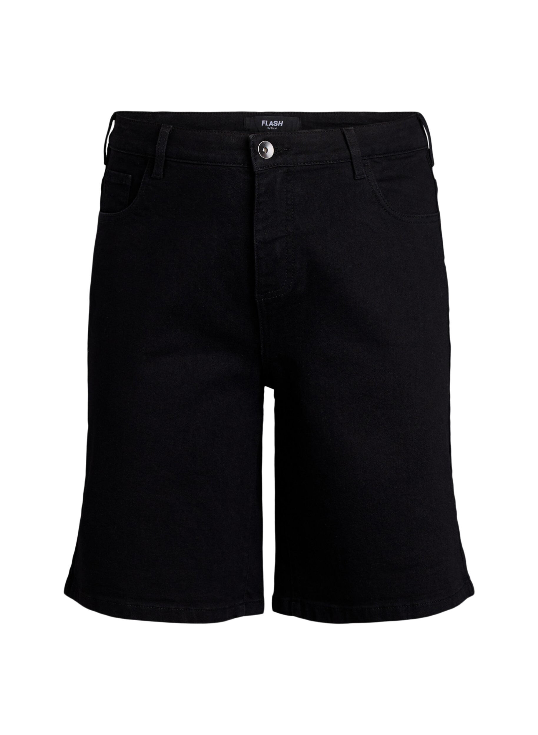 FLASH - Locker sitzende Jeansshorts mit hoher Taille