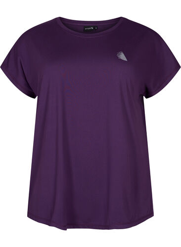 Kurzarm Trainingsshirt, Purple Pennant, Packshot image number 0