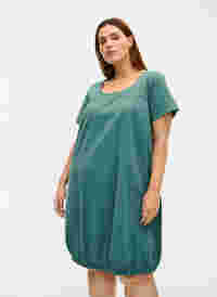 Kurzarm Kleid aus Baumwolle, Sea Pine, Model