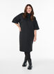 Kurzes Sweatshirtkleid mit hohem Kragen und Reißverschluss, Schwarz, Model image number 1