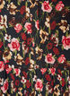 Kleid mit Allover-Muster und einer Volantlage, Schwarz, Packshot image number 2