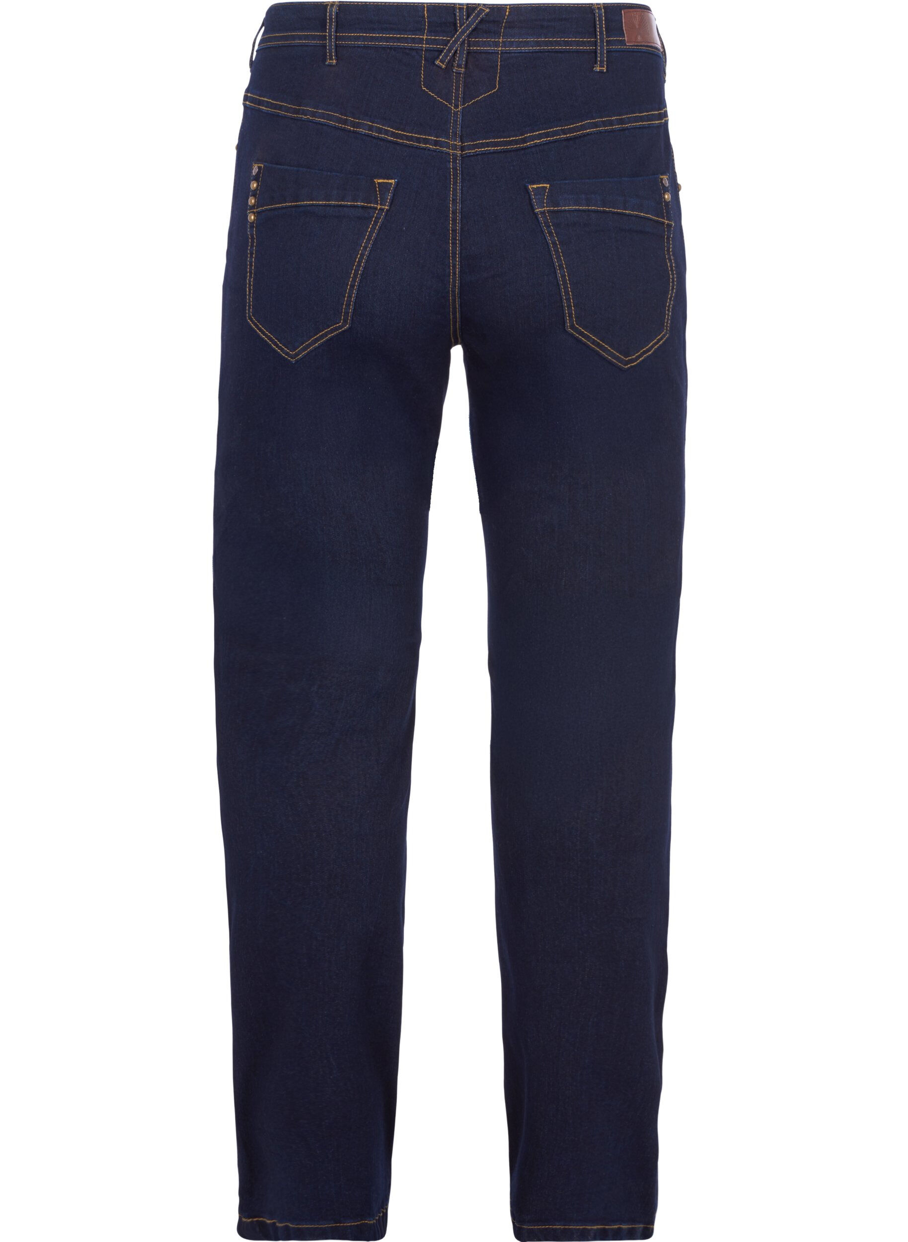 Zizzi Slim Fit Vilma Jeans mit hoher Taille, Blau, Packshot image number 1