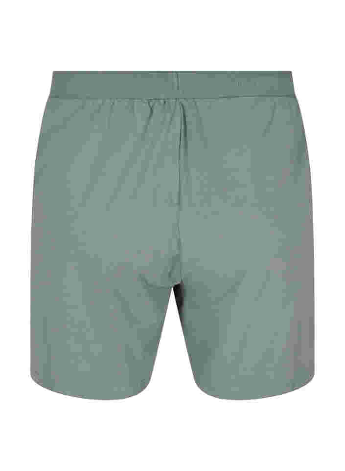 Shorts aus Baumwolle mit Taschen, Balsam Green Solid, Packshot image number 1