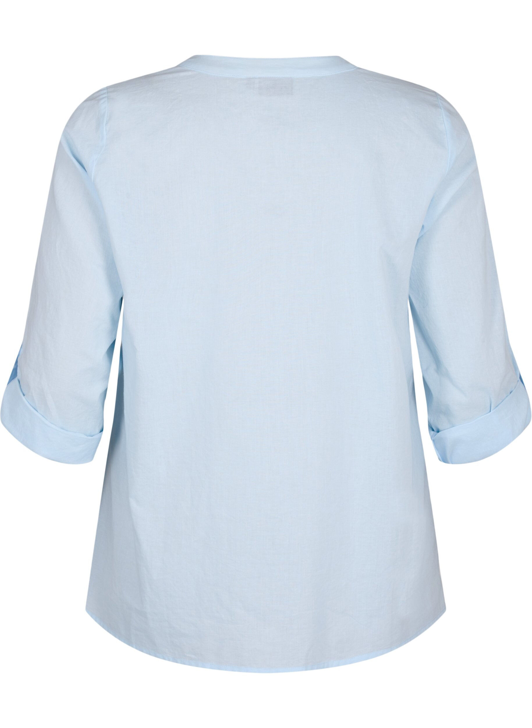 Zizzi FLASH - Shirt mit H&auml;keldetail, Cashmere Blue, Packshot image number 1