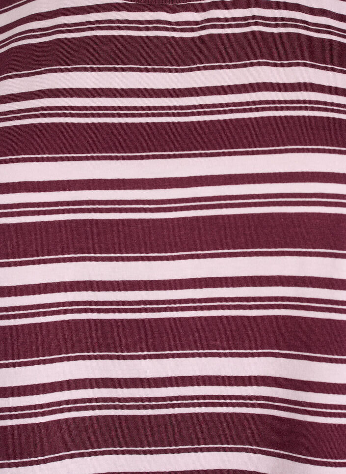 Kastiges T-Shirt mit Streifenmuster, Rot, Packshot image number 2