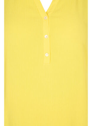 Viskosetunika mit V-Ausschnitt und Knöpfen, Primrose Yellow, Packshot image number 2