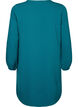 Langärmeliges Kleid mit V-Ausschnitt., Deep Teal, Packshot image number 1