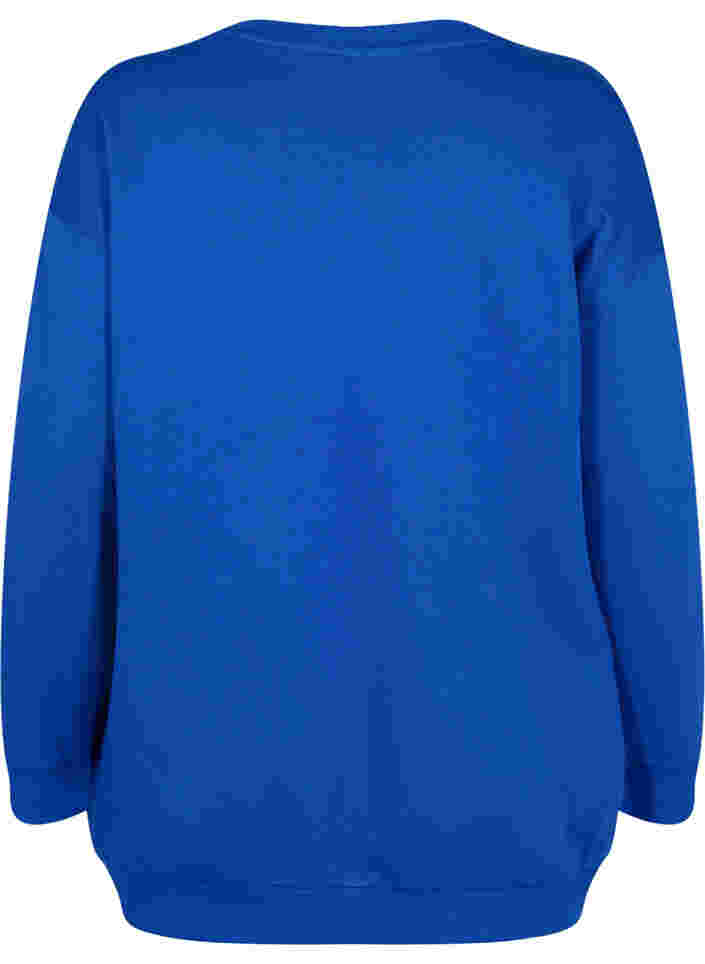 Sweatshirt aus Baumwolle mit Print, Surf the web, Packshot image number 1