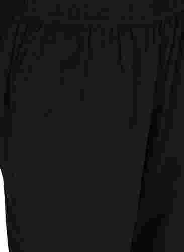 Cropped Hose aus Baumwolle, Black, Packshot image number 2