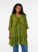 Leichtes Kleid mit R&uuml;schen und V-Ausschnitt, Gr&uuml;n, Model image number 0